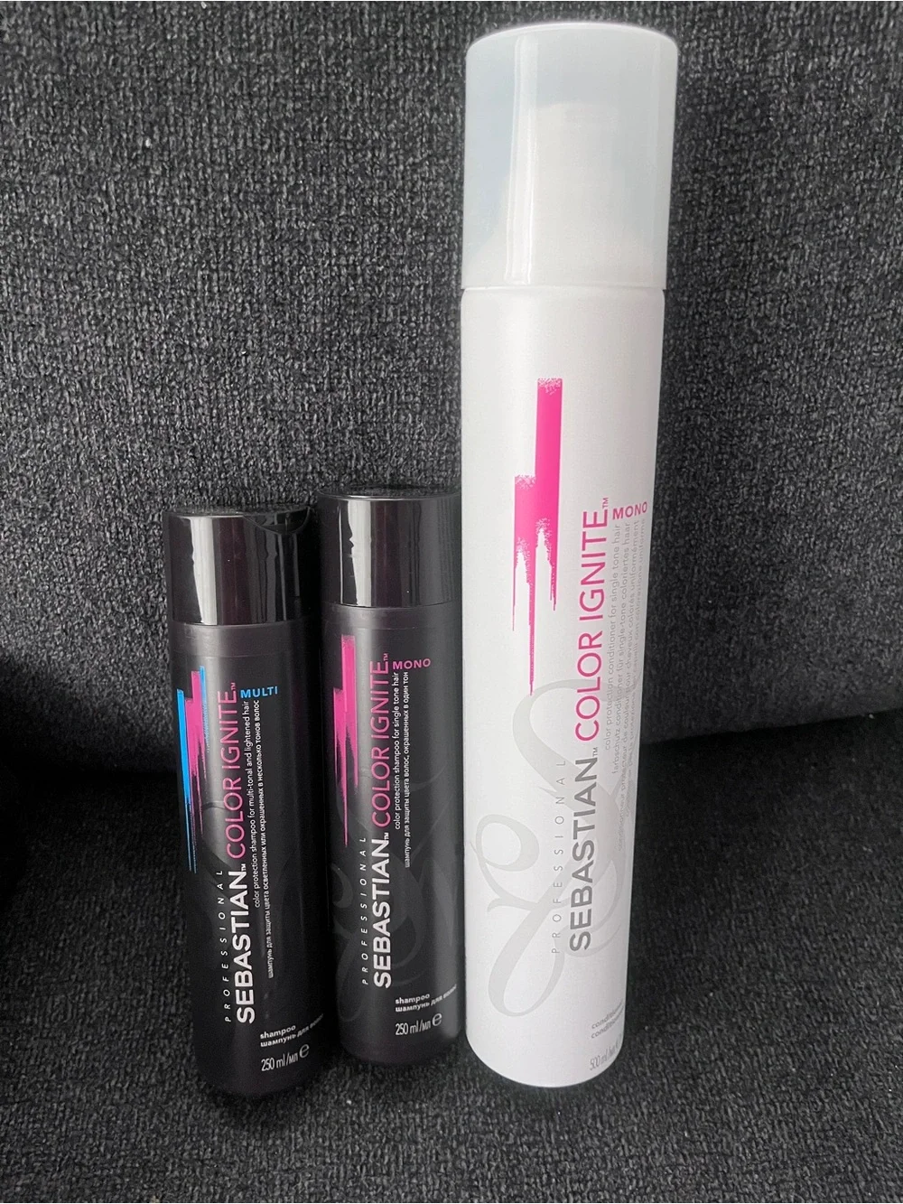 Sebastian Color Ignite Trio — 1 conditioner, 2 shampoo (mono, multi